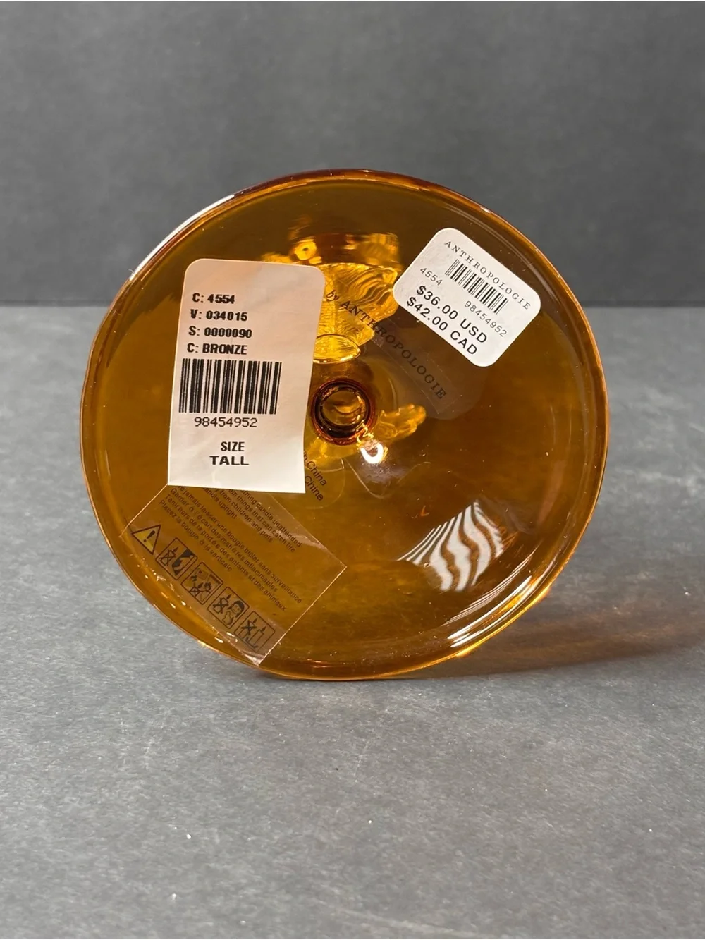 Anthropologie whimsical amber