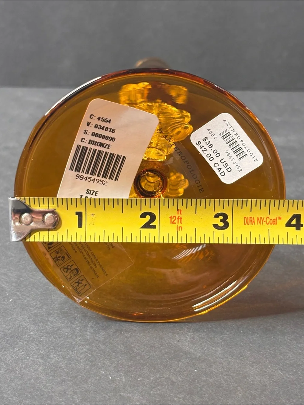 Anthropologie whimsical amber