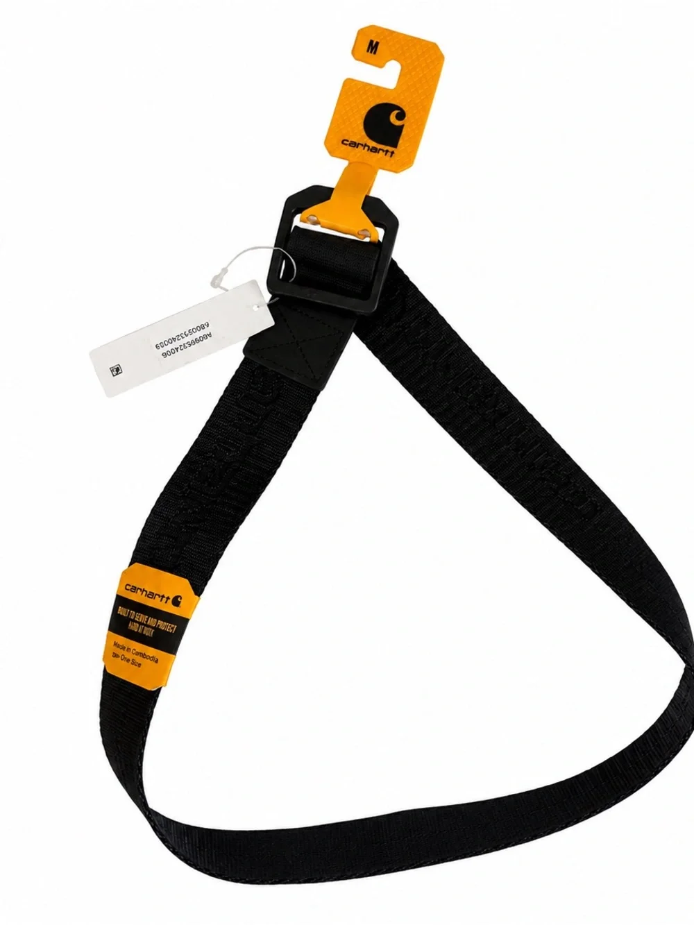 Carhartt Yellow & Black Belt With Guide Tag Medium